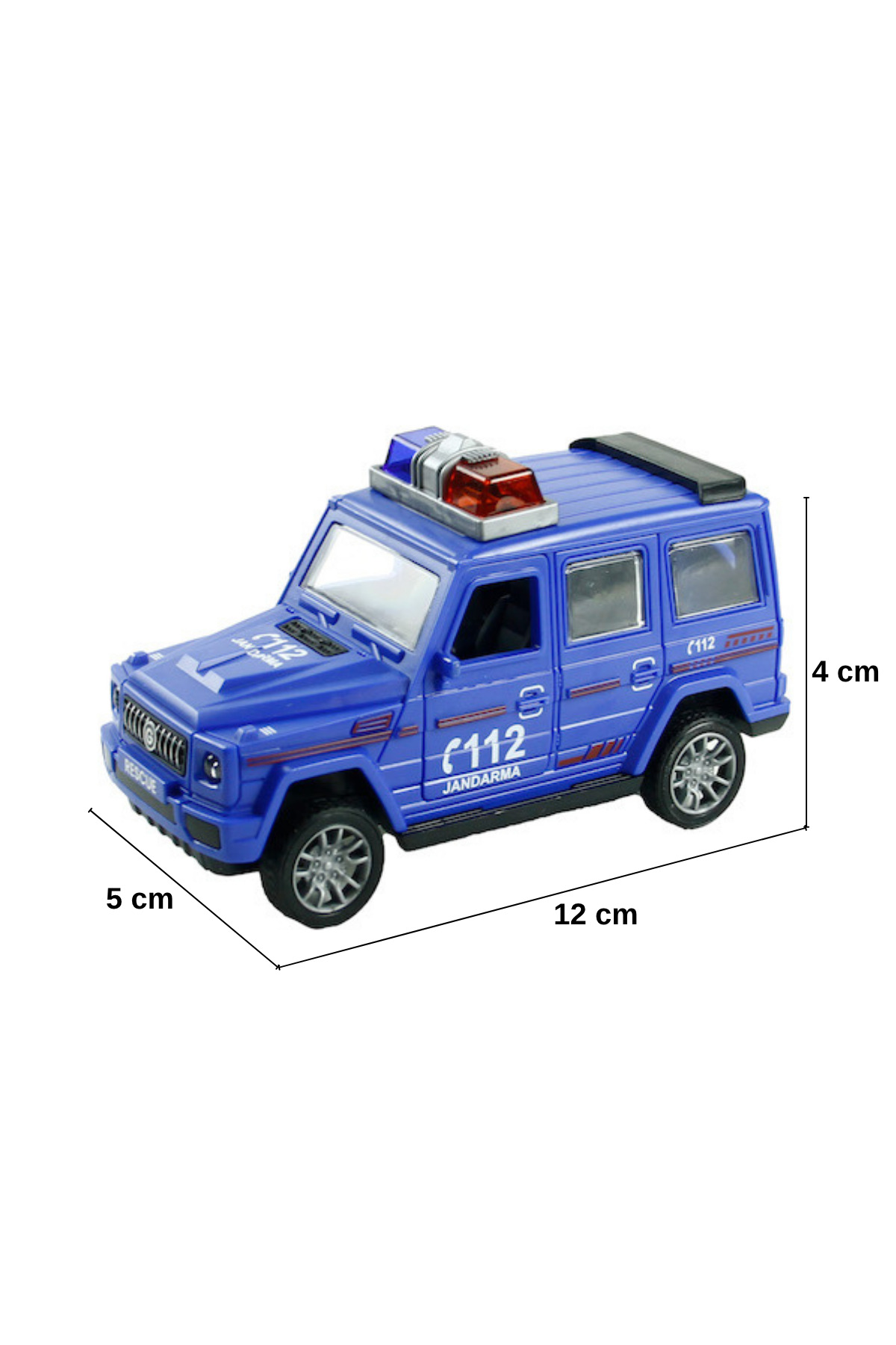 craftivio 4x4 Acil Müdahale Araçları - Çek Bırak Oyuncak Araba - Polis Jandarma İtfaiye Ambulans fotoğrafı 4 (önizleme)