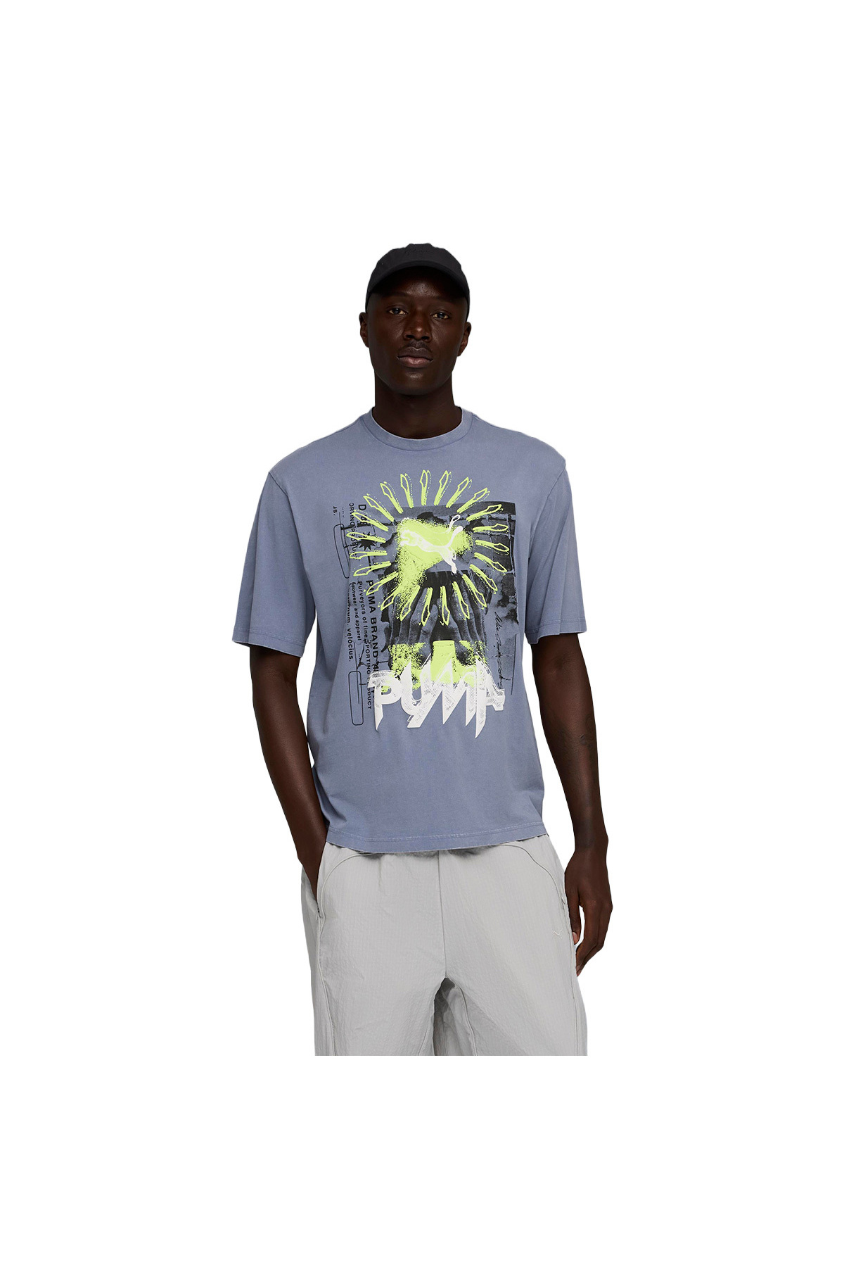 Puma Graphic Erkek Gri Günlük Stil T-Shirt 63444265 - Fiyatı