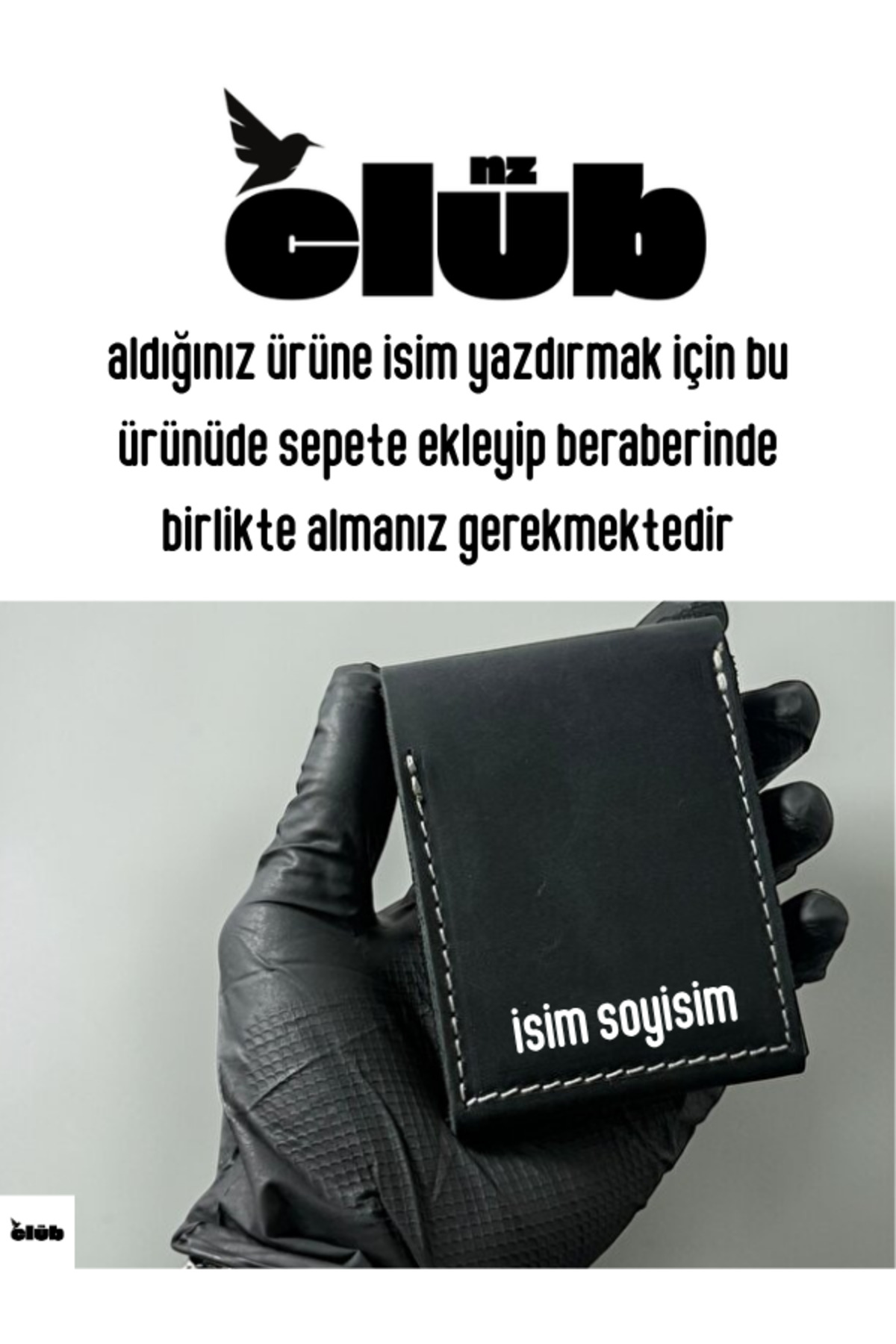 NZCLUB aldığınız ürüne isim yazdırmak için bu ürünüde sepete