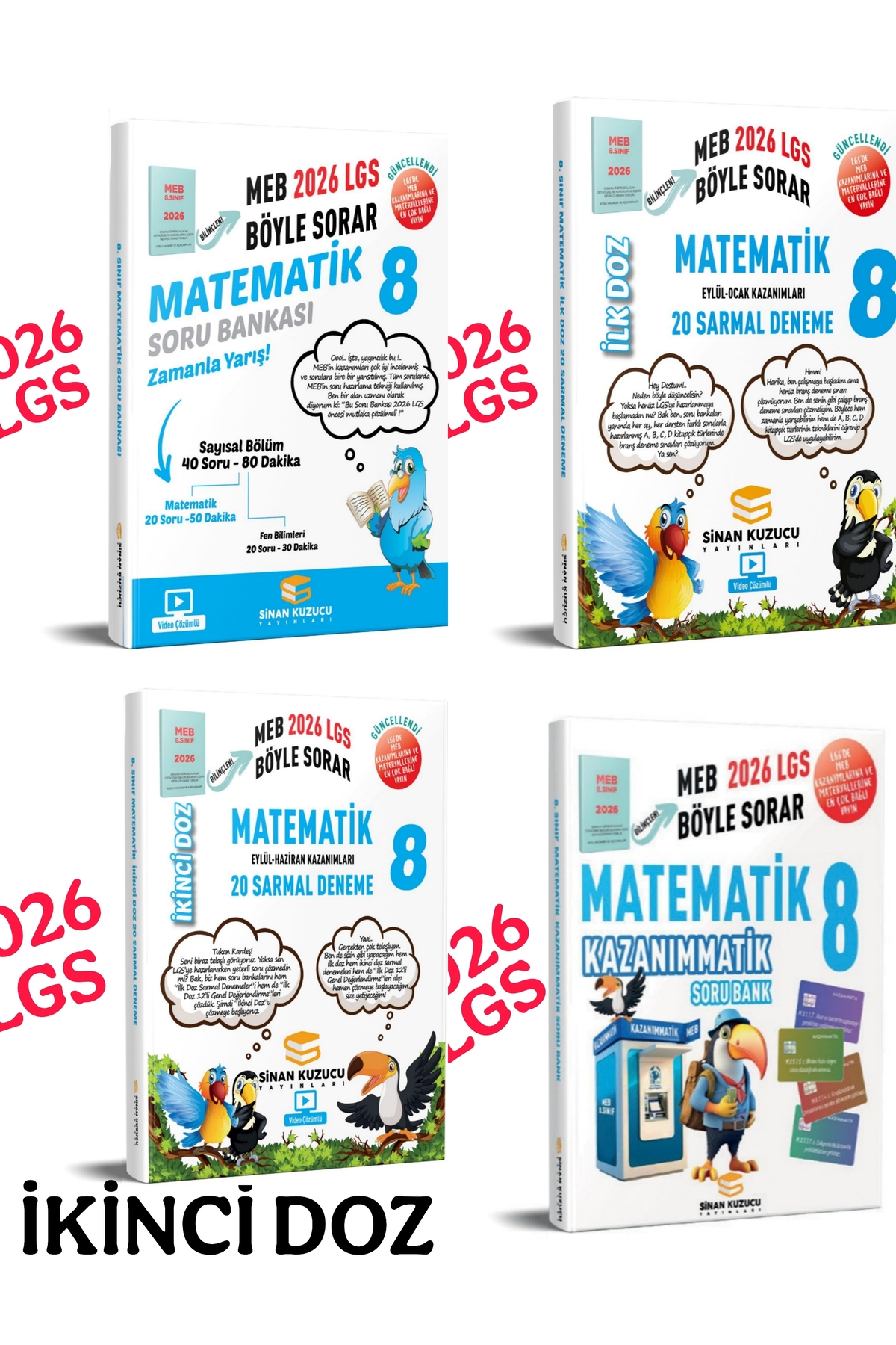 SİNAN KUZUCU YAYINLARI 8.sınıf matematik-kazanımmatik soru bankası