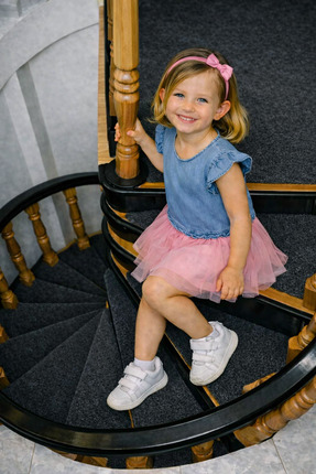 Dekofix Kendinden Yapışkanlı Antrasit Merdiven Basamak Halısı – 8’li Set, Rip...