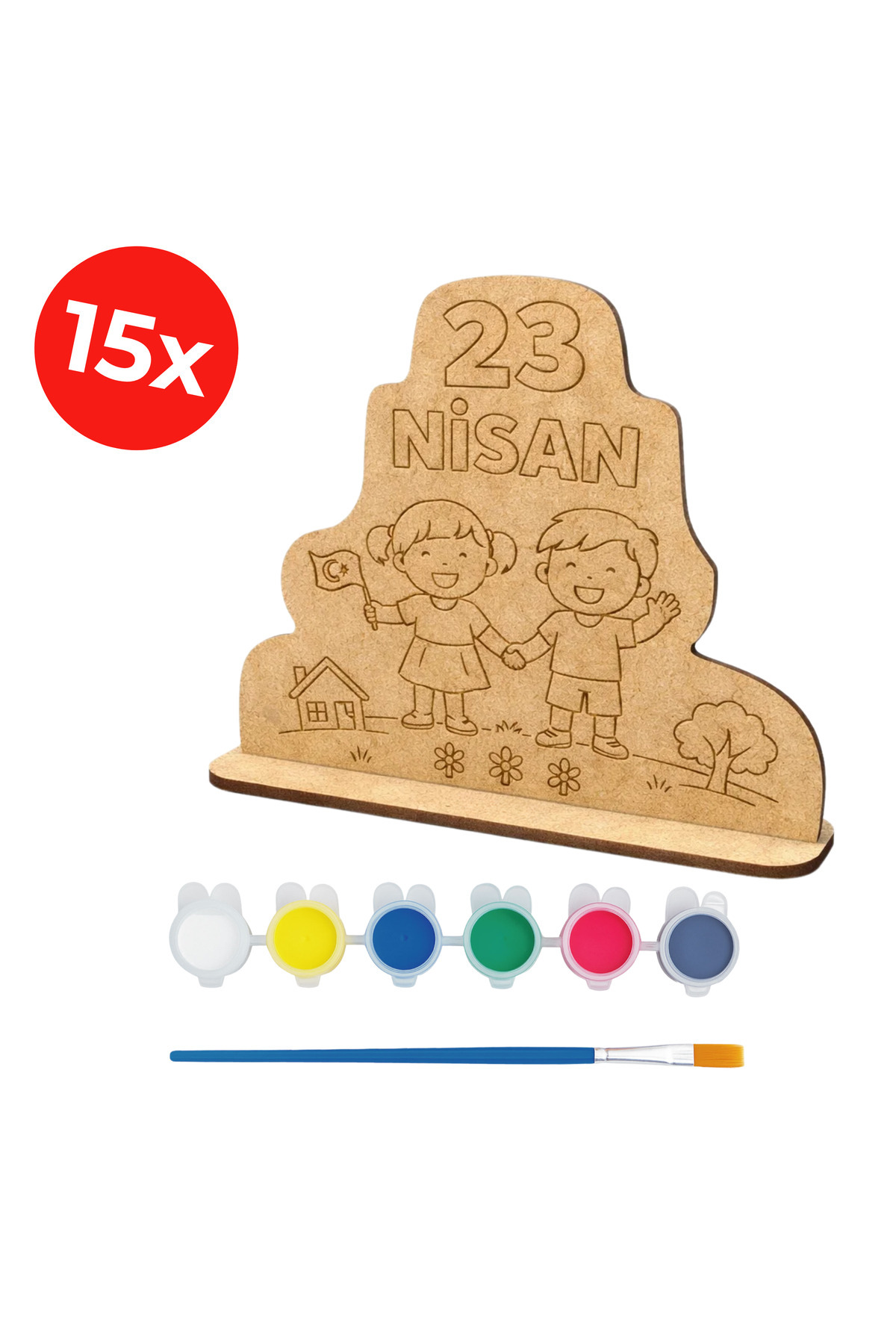 April 23 Souvenir Painting Set – Wood Painting for Kids