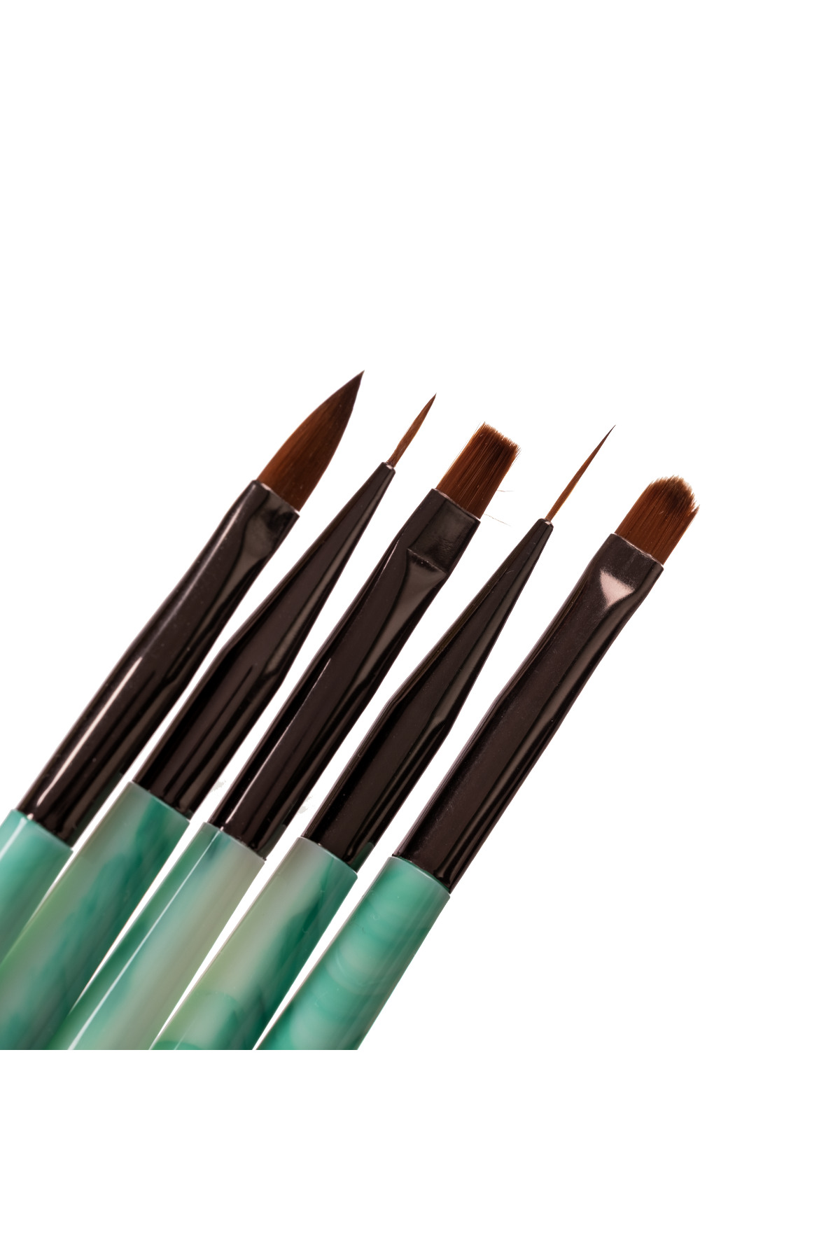 Nail Art Liner ve Jel Tasarım Fırça Seti Pro 5 Farklı Uçlu NL-0632 — Fırça-NL-0632 — تصویر 2 از 2
