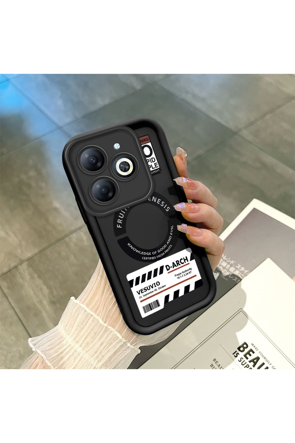 Infinix Hot 40i Compatible Slim Soft Silicone Phone Case with Camera Protection creative Pattern