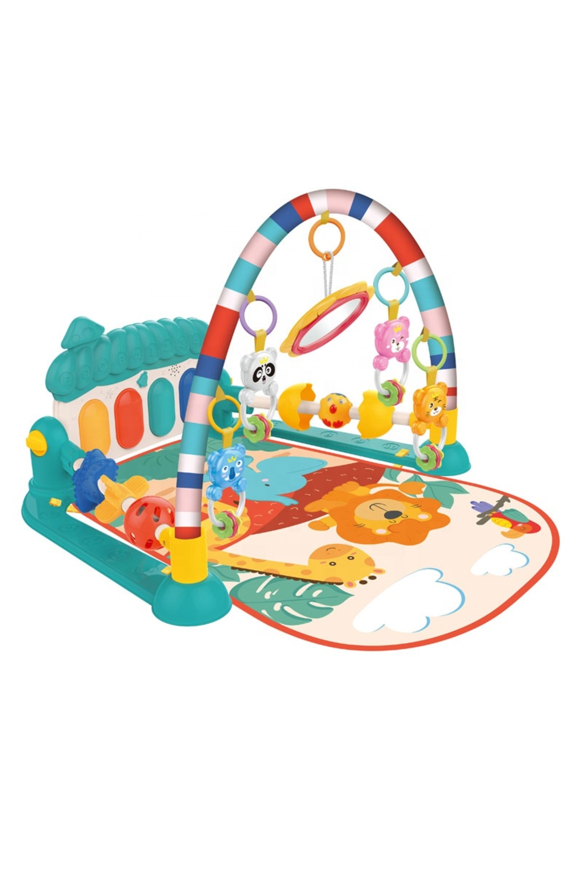 Generic Müzikli Piyanolu Oyun Halısı – Askılı Oyuncaklı Bebek Oyun Matı (3+ Ay) fotoğrafı 3 (önizleme)