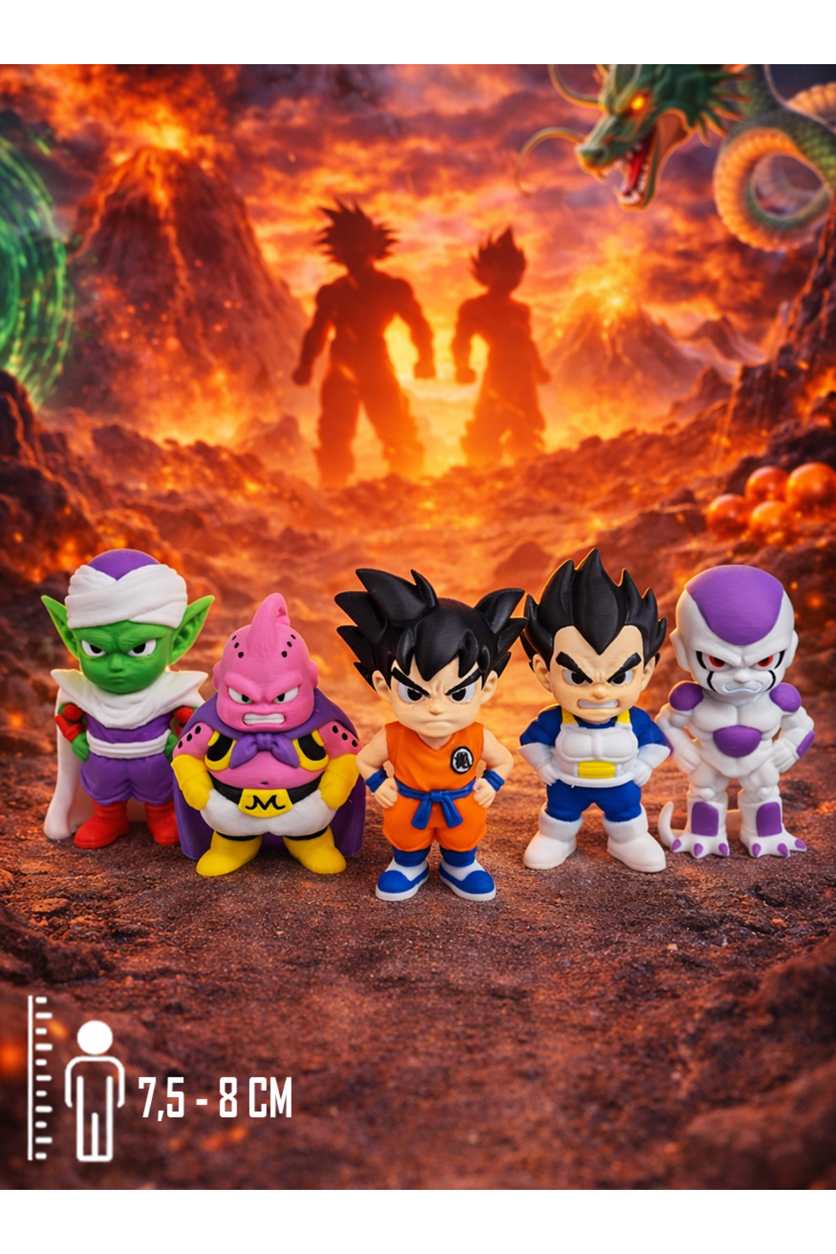 Suelo Butik 5'li Dragon Ballz Karakterleri Figür Seti Son Goku