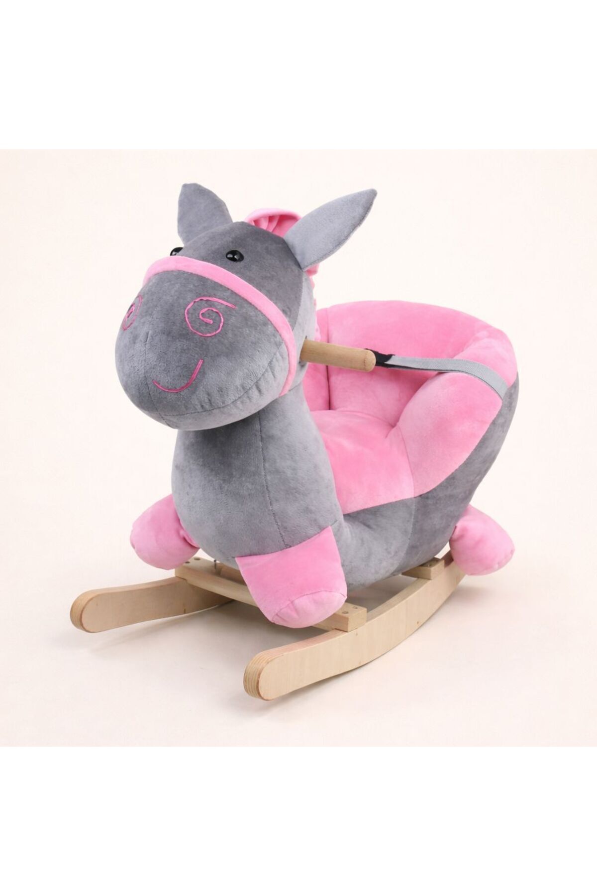 Plush Donkey Shaped Toy with Rocking, Riding and Jumping (100% solid balance toy)
