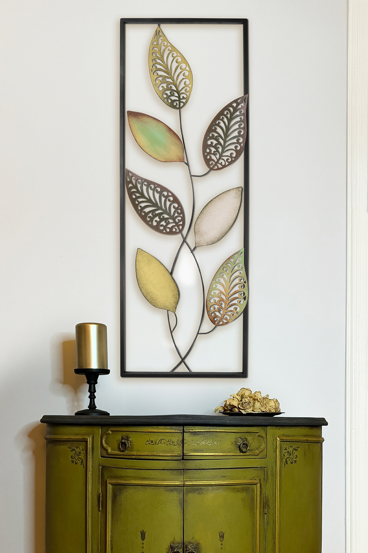 Della Metal Wall Table , Hotel Home Office Wall Decor , Colorful Wall Ornament