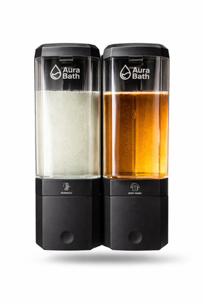 Aura Bath Duvara Monte 2’li Sabunluk Şampuan Dispenseri Sızdırmaz Şeffaf Hazn...