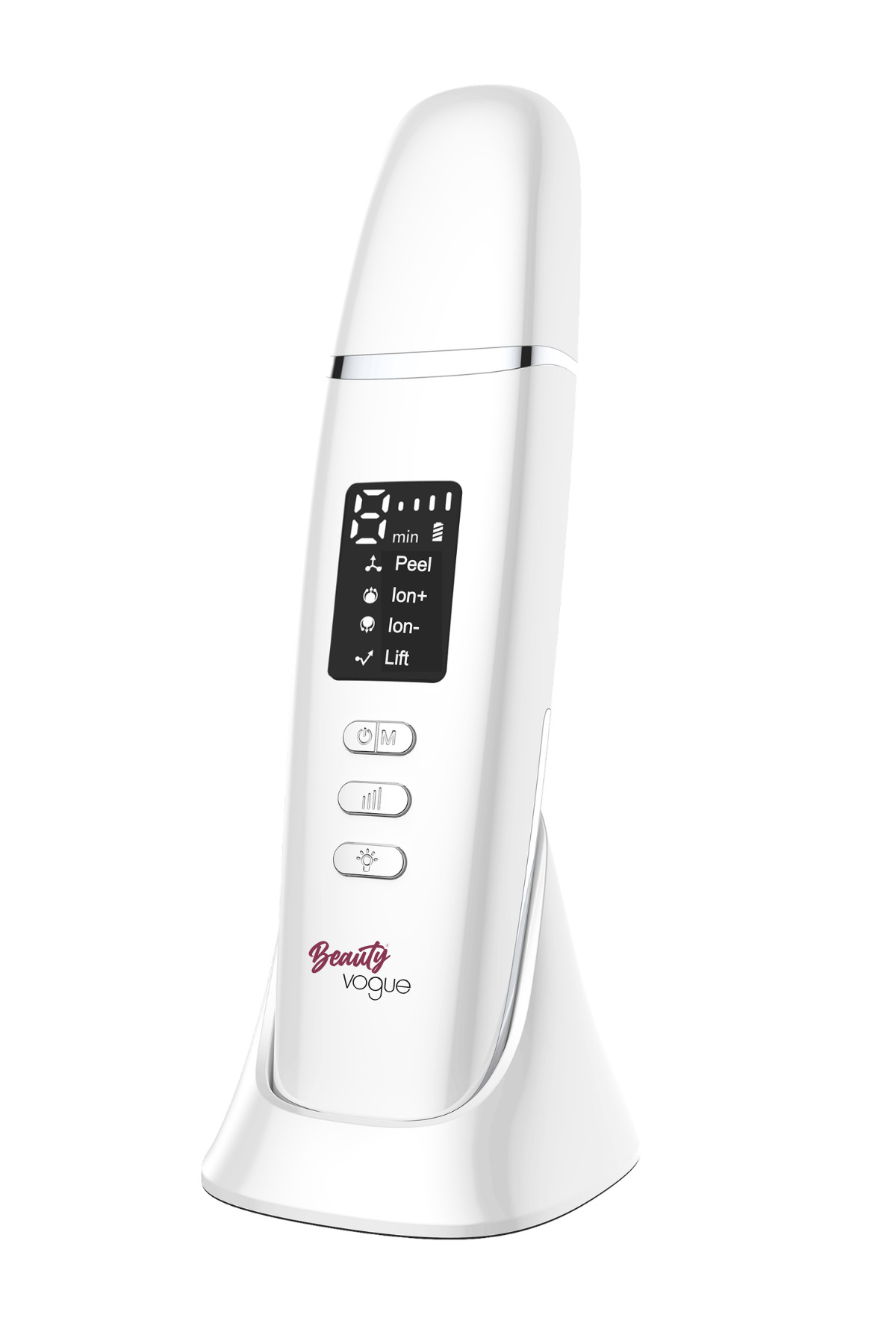 Profesyonel Cilt Bakım Seti: Masaüstü Nano Sıcak Buhar Makinesi BMT001 + C6 Mikro Akım Skin Scrubber — سفید C6+BMT001 — تصویر 2 از 5