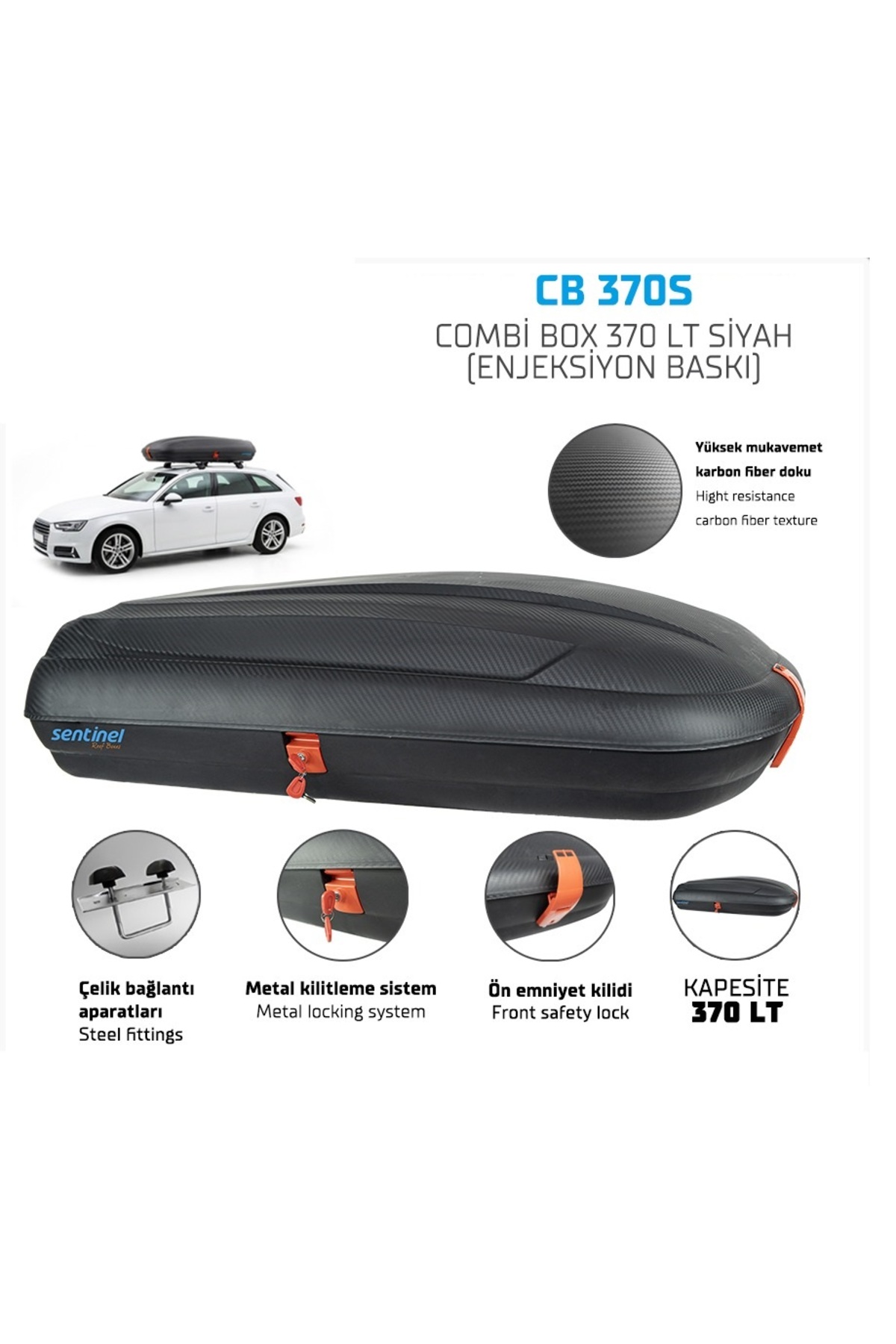 CHROMELINE 370 lt sentinel port bagaj tabut bagaj enjeksiyon baskı