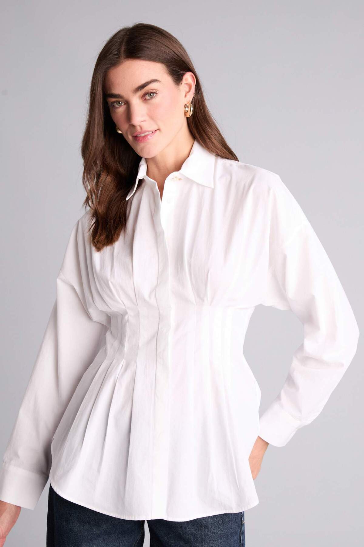 Defacto  Fıtted Poplin Gömlek G8610AX26SP - Görsel 3