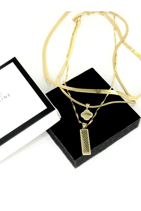 BEGSHİNE 14K Kombin Kolye Set