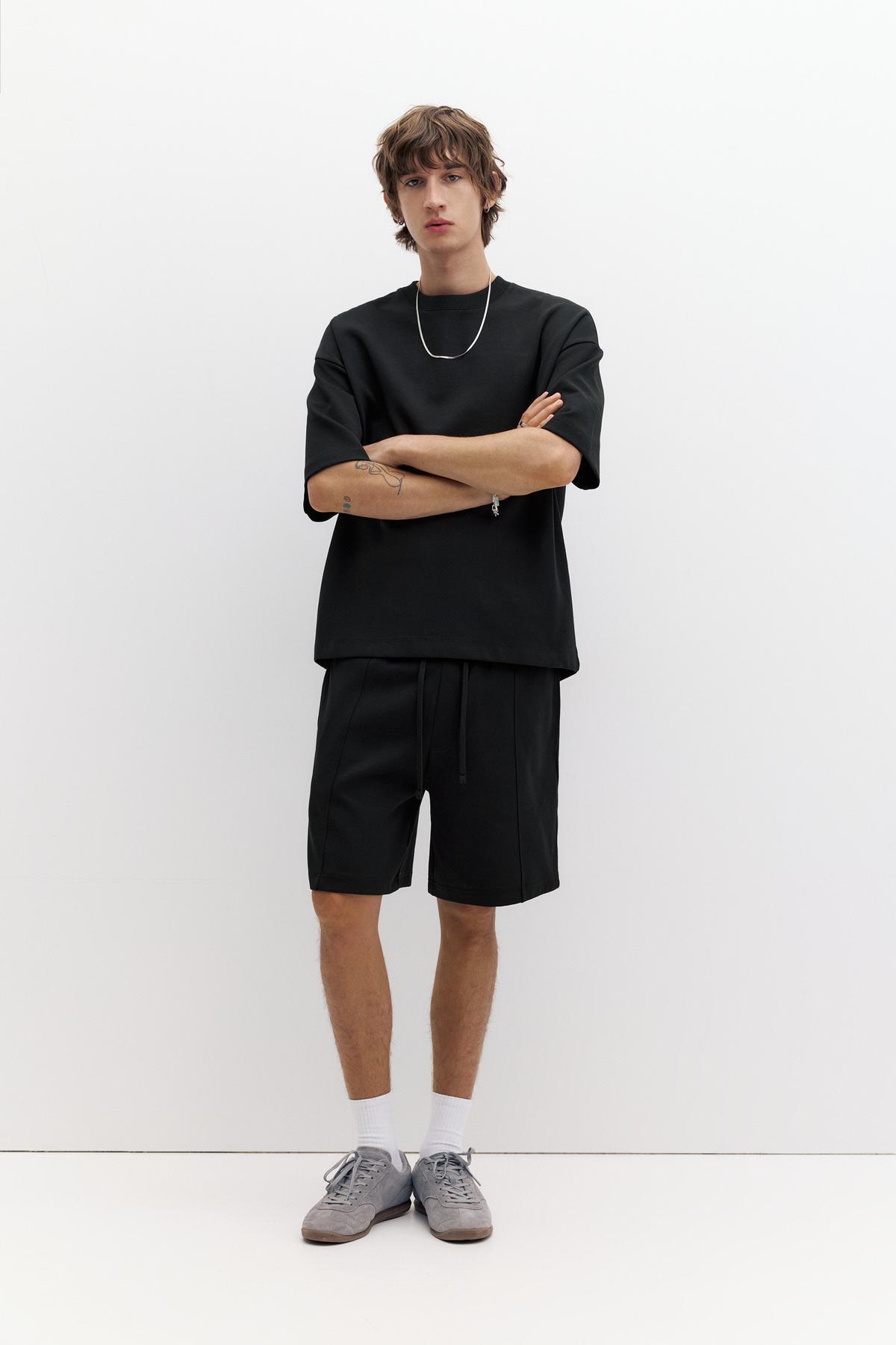 Interlock jogger bermuda