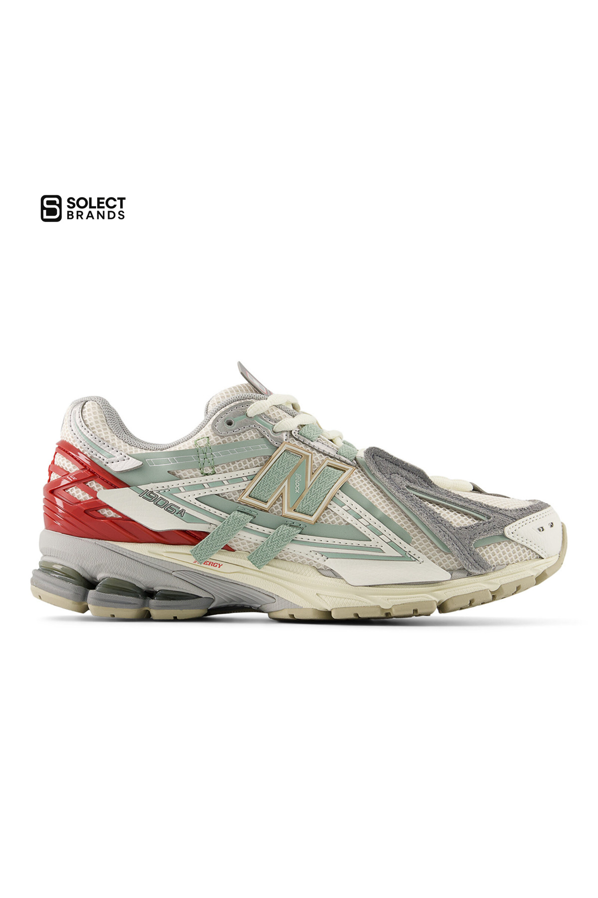 کفش ورزشی سفید یونیسکس مدل ۱۹۰۶ نیو بالانس کتانی تمرین و دویدن New Balance