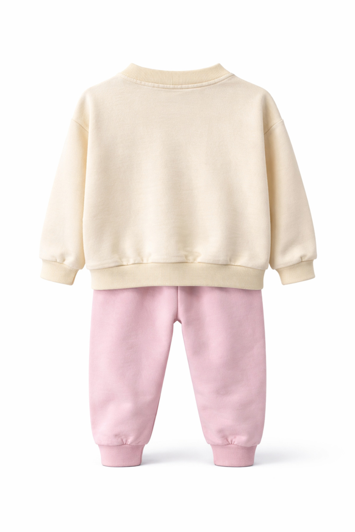 CQCQ Kız Çocuk Krem Çilek Nakışlı Eşofman Takımı fotoğrafı 2 (önizleme)