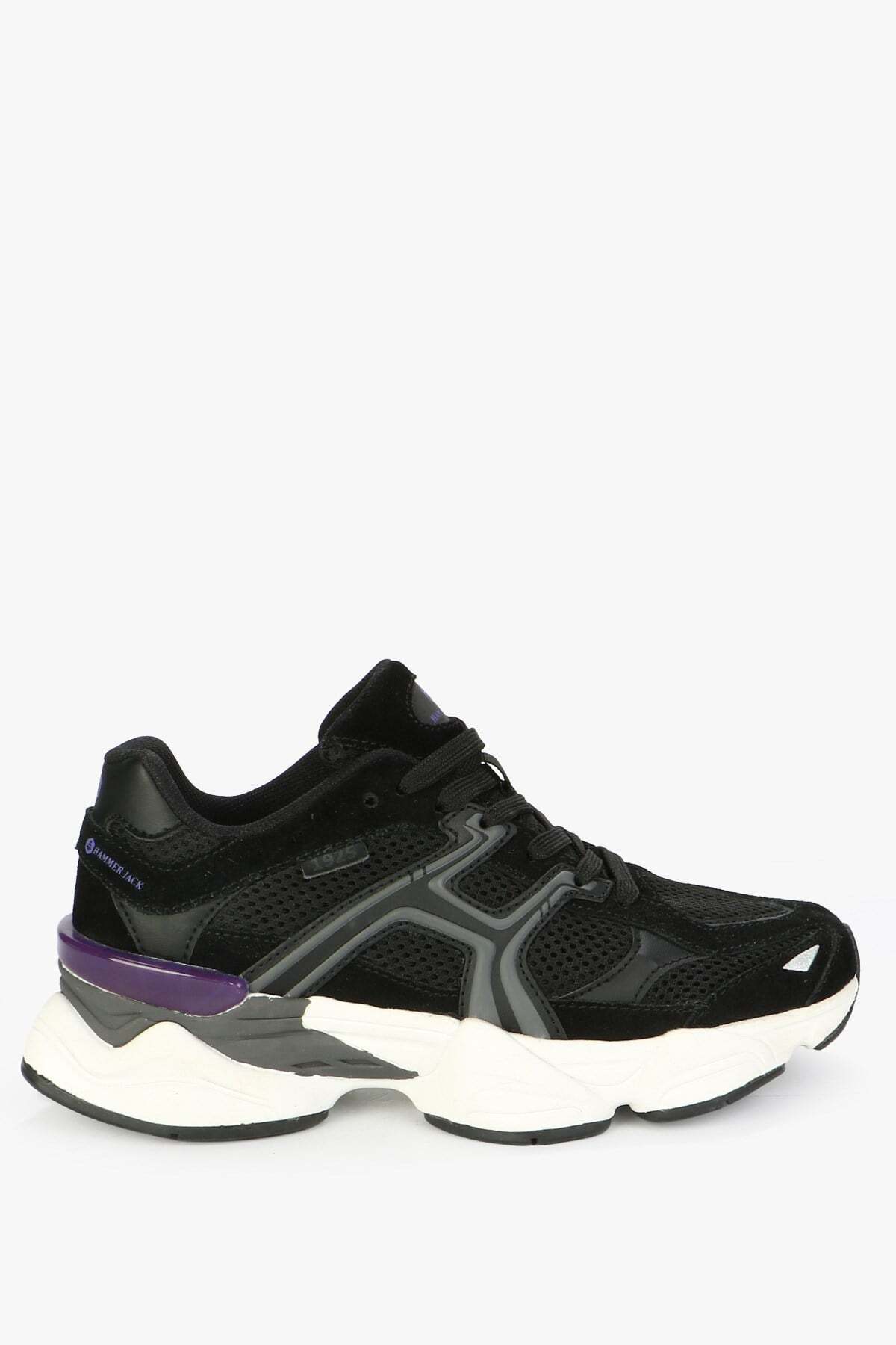 Hammer Jack Siyah - Mor Kadın Sneaker 101 25009-Z - Fiyatı, Yorumları