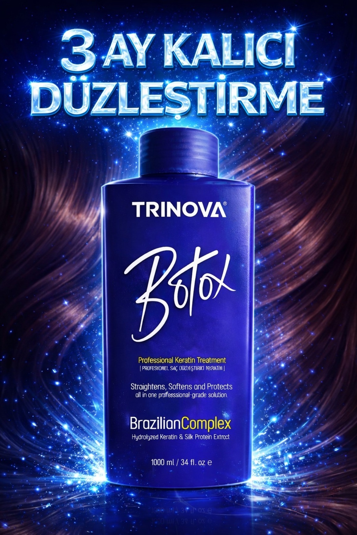 Trinova Saç düzleştirici keratin bakımı Brezilya fönü 1000ml - Fiyatı, Yorumları