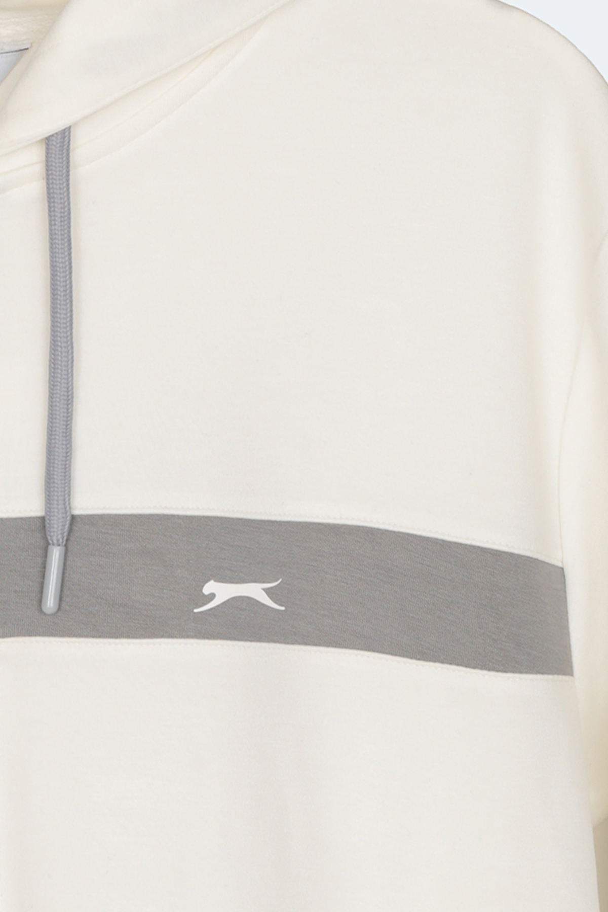 Slazenger KNOTTY I Kadın Kapüşonlu Cepli Ekru Sweatshırt görsel 2