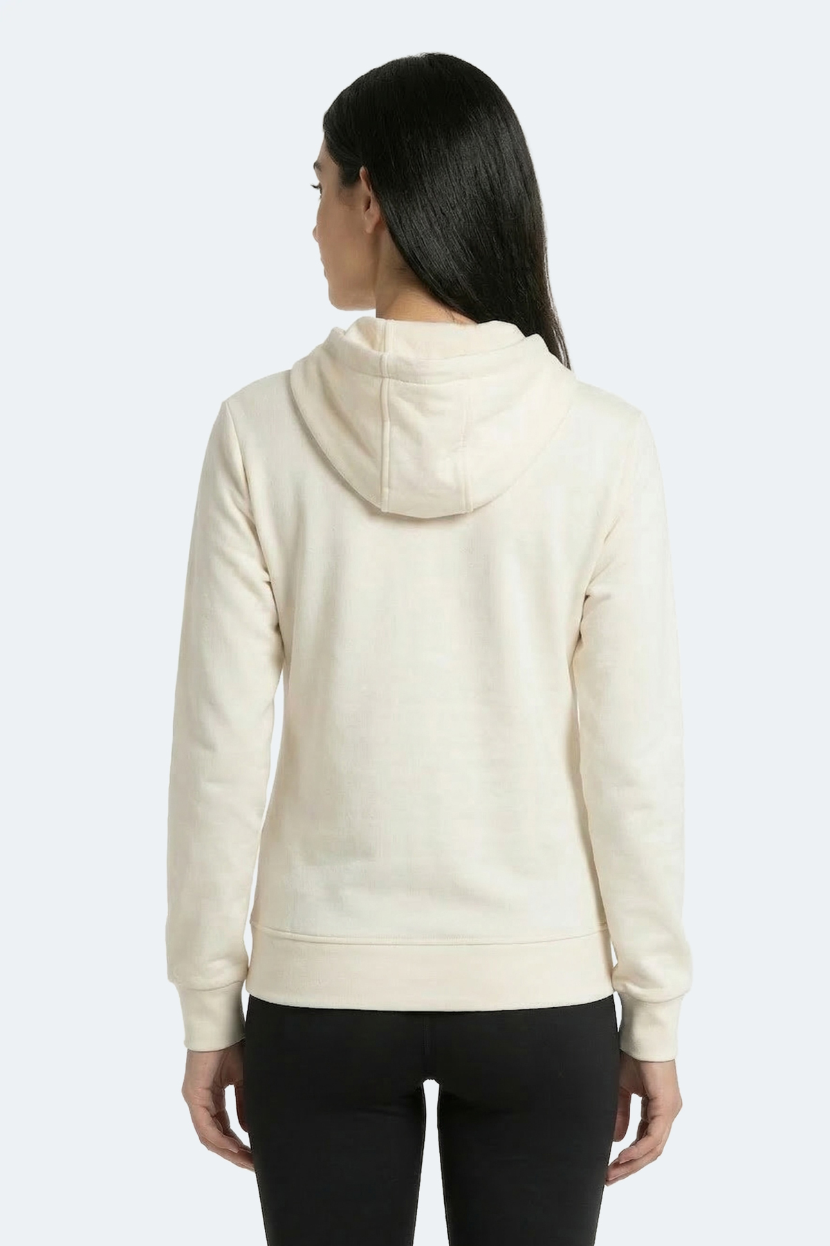 Slazenger KNOTTY I Kadın Kapüşonlu Cepli Ekru Sweatshırt görsel 5