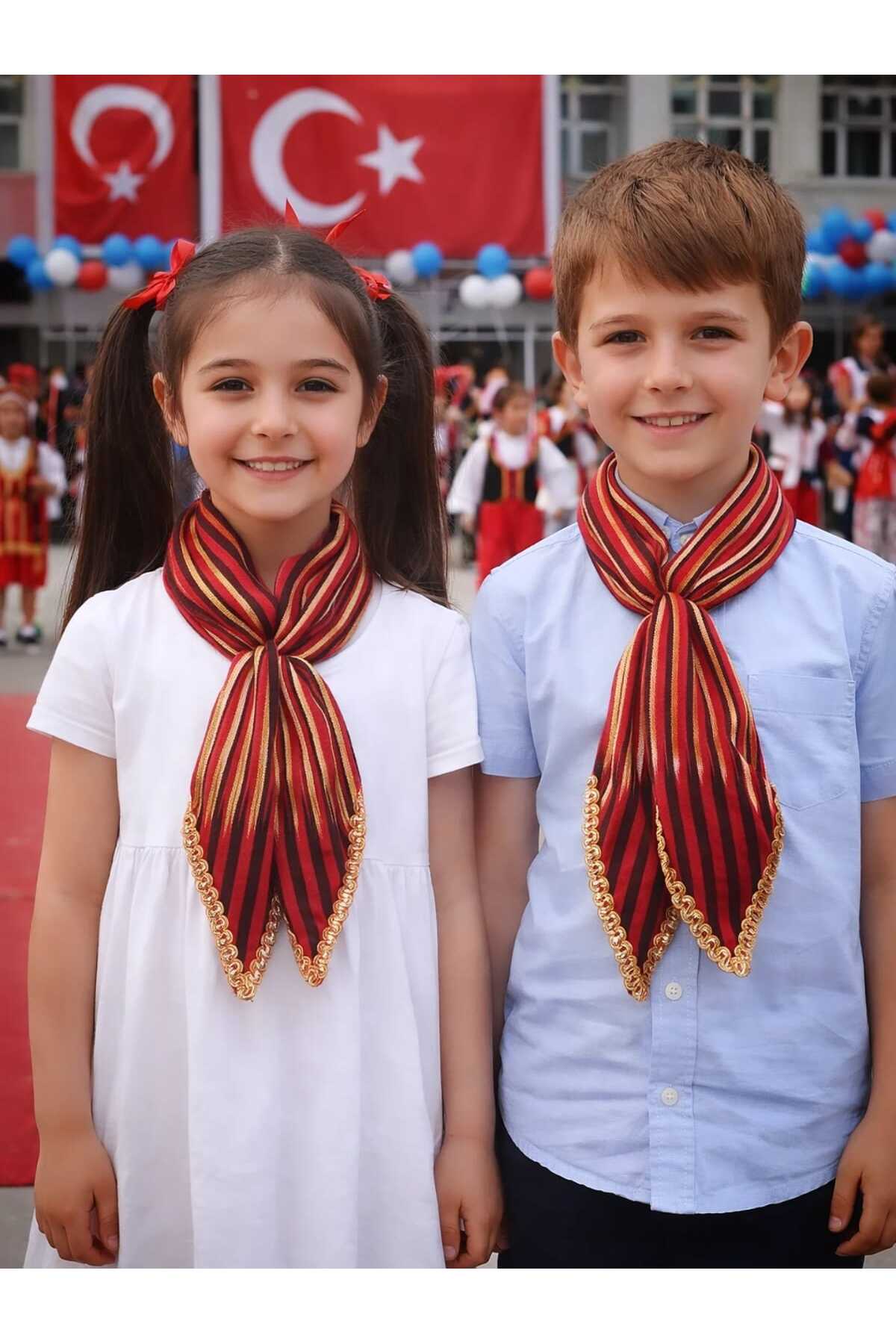 Boys Girls Scarf, Kids Bandana, Black Sea Kesan, Kids School Show Waistband, Keşan