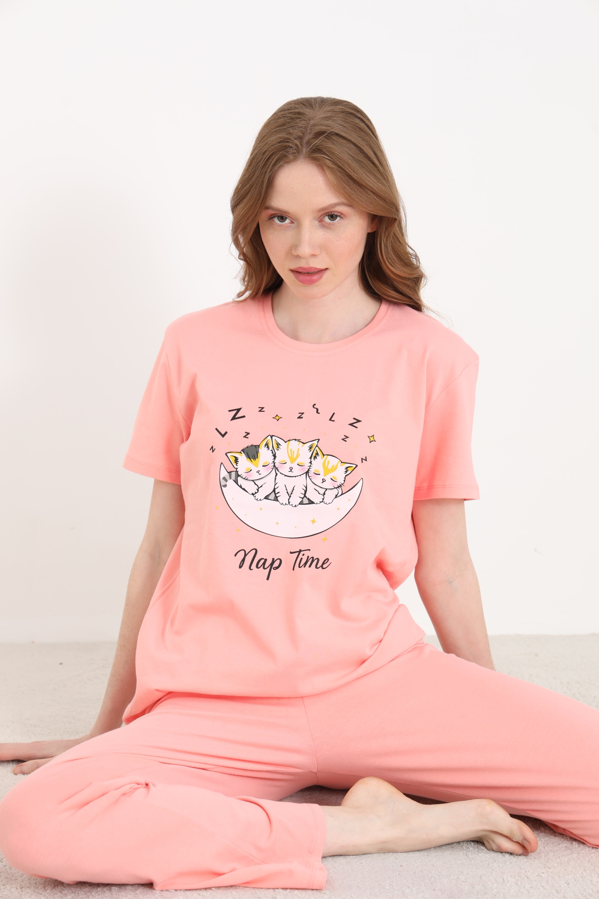 Women's Cotton Lycra Pajamas Set