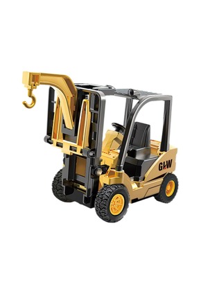 MJ TOYS Diecast Oyuncak Metal İnşaat Araçları Hareketli Asansörlü ve Vinç Kan...