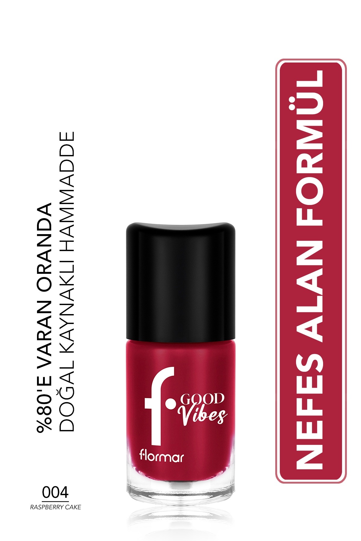 Flormar Good Vibes Yüksek Pigmentli & Parlak Bitişli Nefes Alabilen Oje - Fiyatı, Yorumları