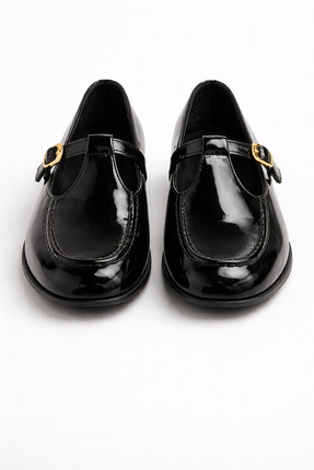 Adım Dünyası Kadın Rugan Mary Jane Tokalı Babet Günlük Şık Klasik Ayakkabı Lo...