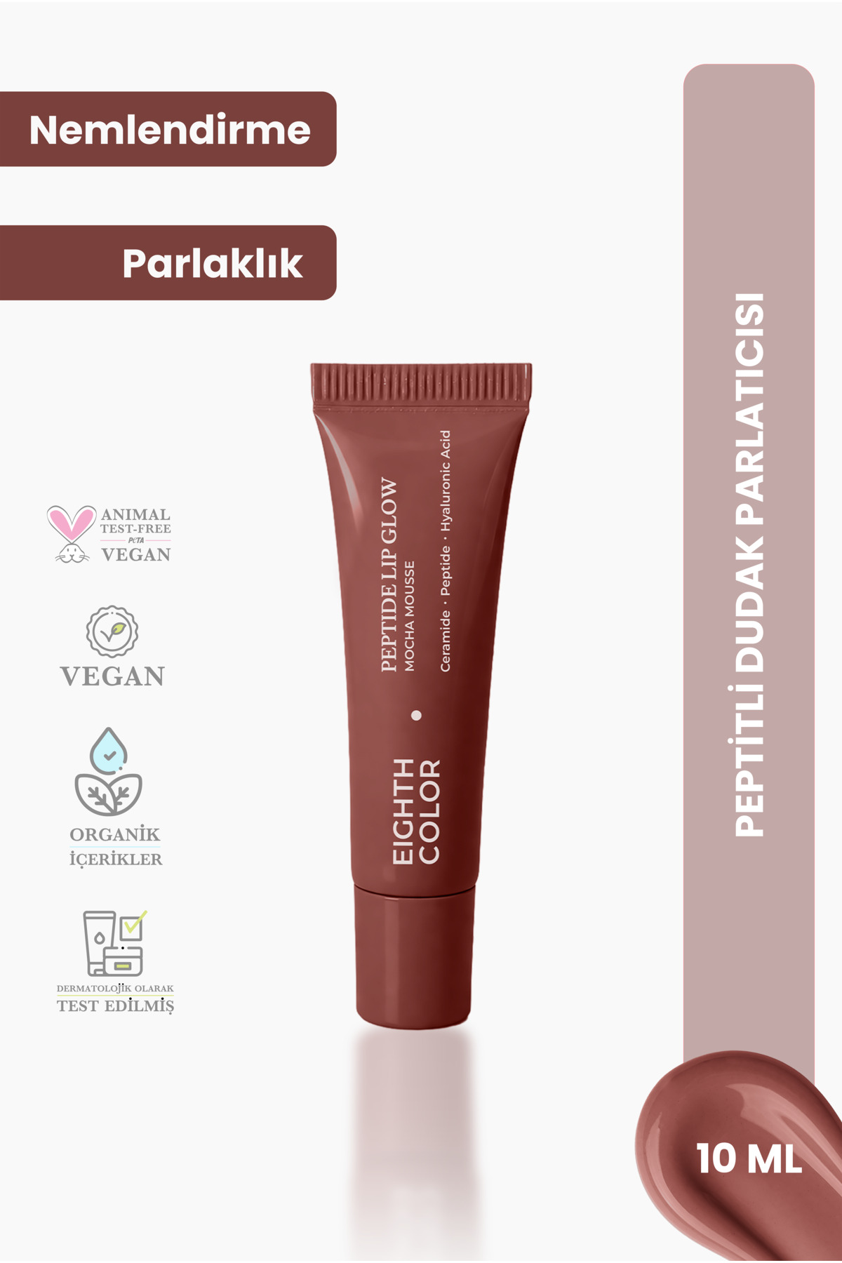 EIGHTH COLOR Mocha Mousse: Peptide Lip Glow - Fiyatı, Yorumları