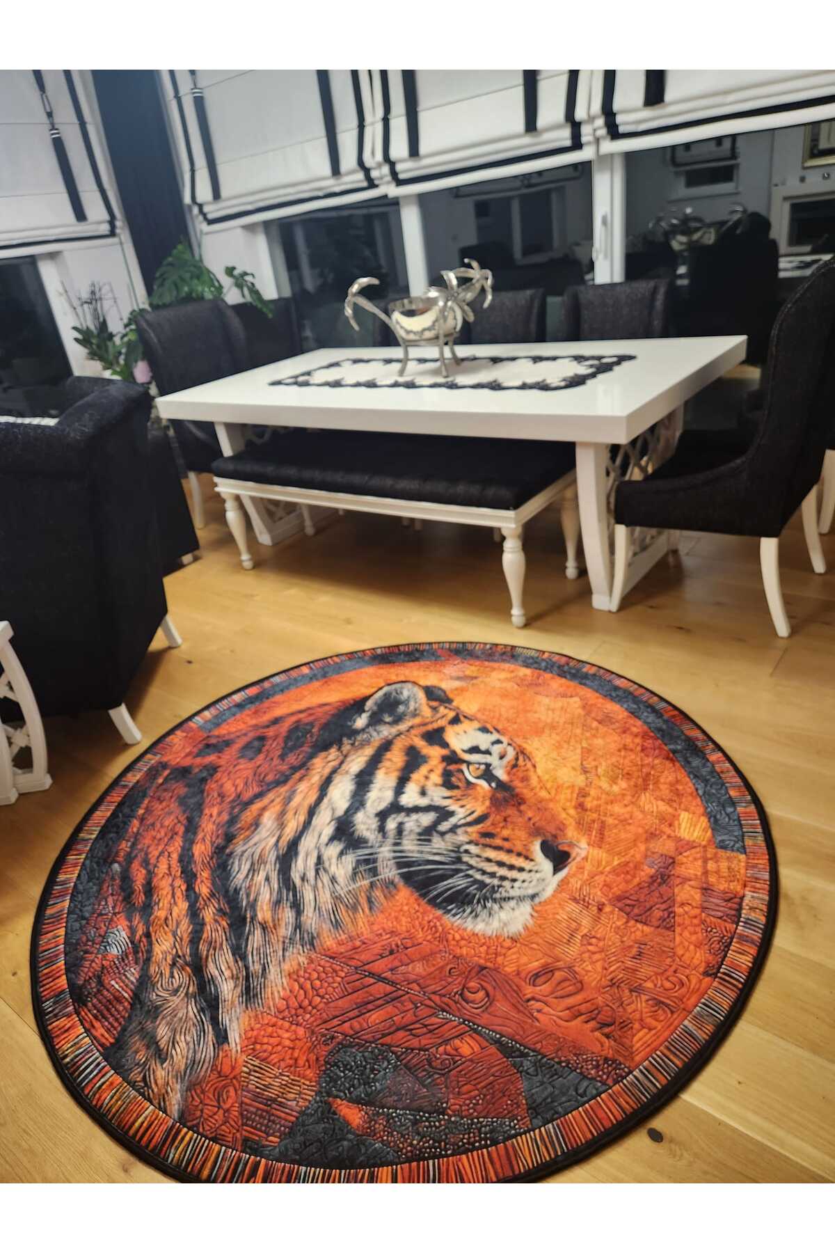 Digital Printing Washable Anti-Slip Base Decorative Living Room Kitchen Rug Runner