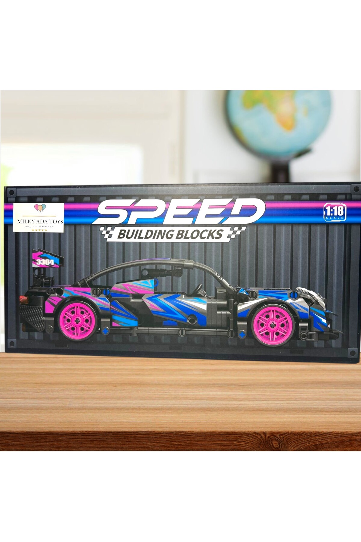 MİLKYADATOYS speed building blocks süper spor arabalar 1:18 ölçek 25-30 cm 420+ parça blok seti 8 FARKLI MODEL fotoğrafı 4 (önizleme)