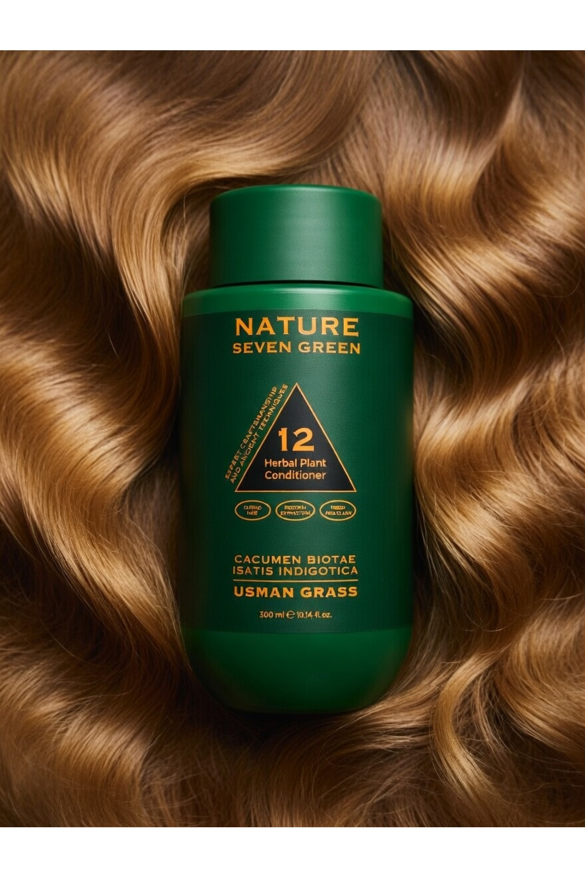 Natura Seven Green Herbal Plant Conditioner - Natura Seven Green Saç Bakım Kremi 300 ml — تصویر 5 از 7