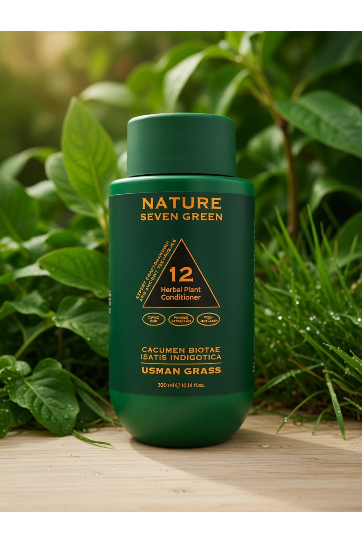 Natura Seven Green Herbal Plant Conditioner - Natura Seven Green Saç Bakım Kremi 300 ml — تصویر 2 از 7