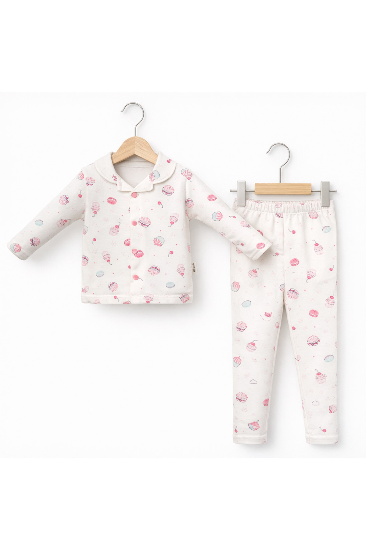 moukou %100 Pamuk Kız Bebek Pijama – Önden Çıtçıtlı, Yumuşak ve Rahat fotoğrafı 2 (önizleme)