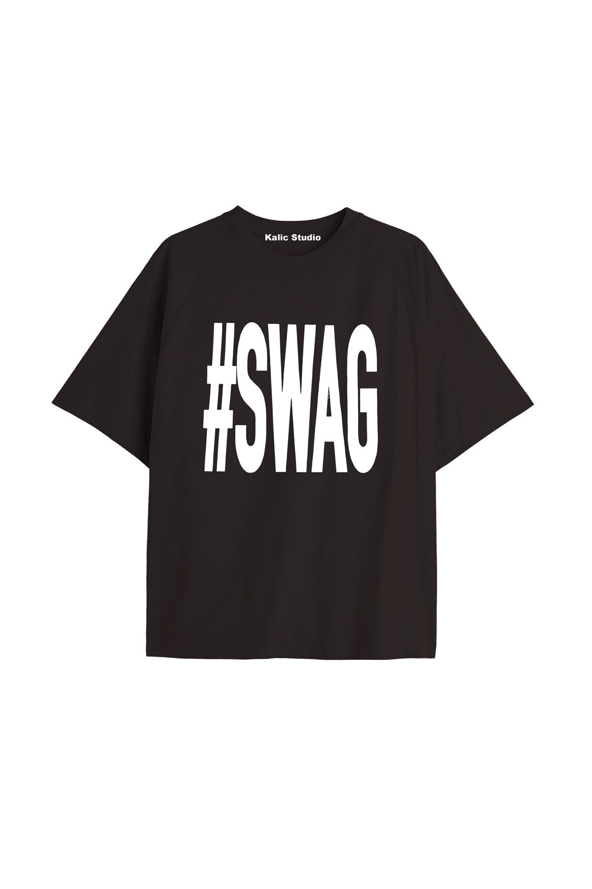 Kalic Studio Swag unisex oversize t-shirt siyah