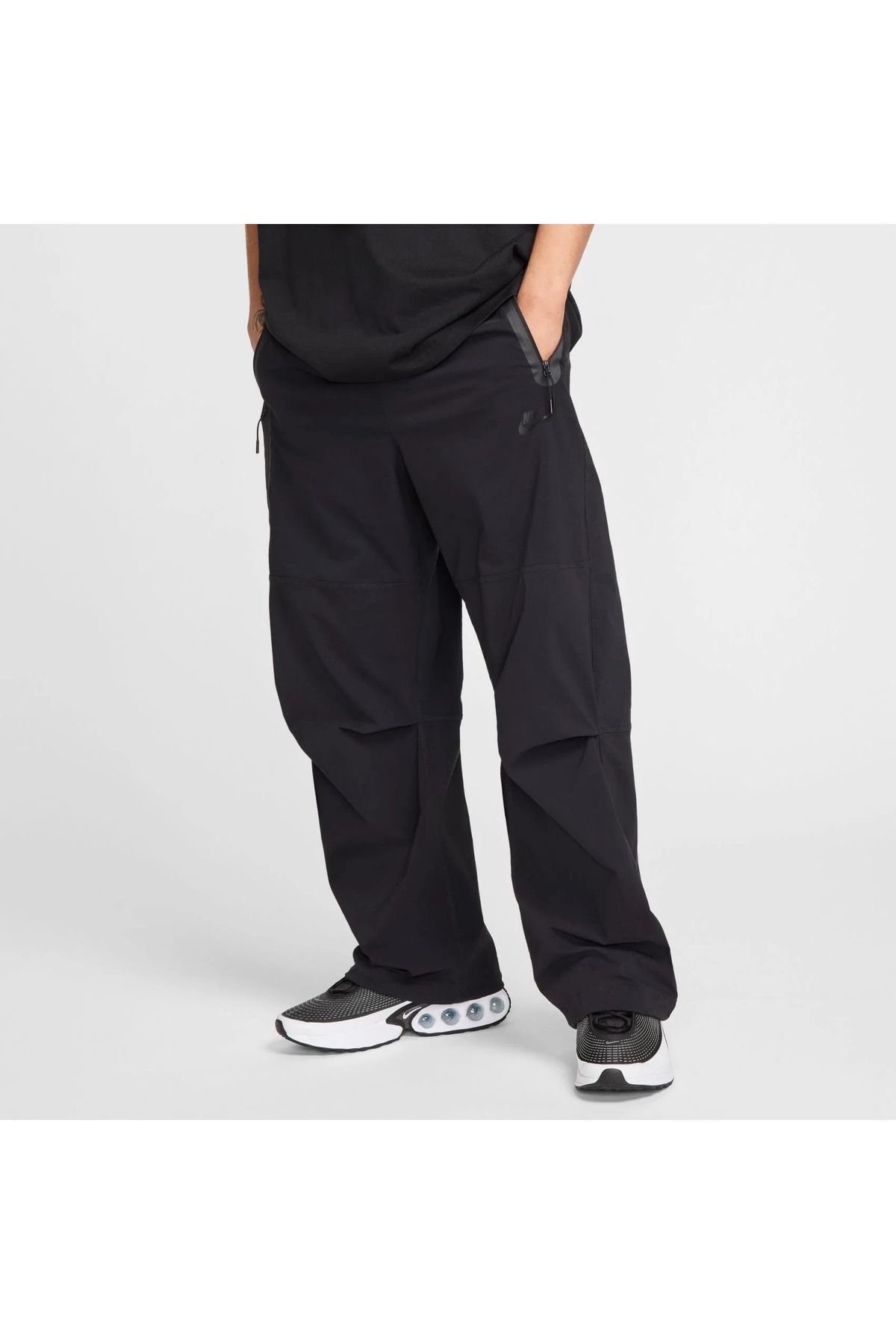 Nike Sportswear Tech Woven Oversized Bol Kesim Erkek Siyah Eşofman