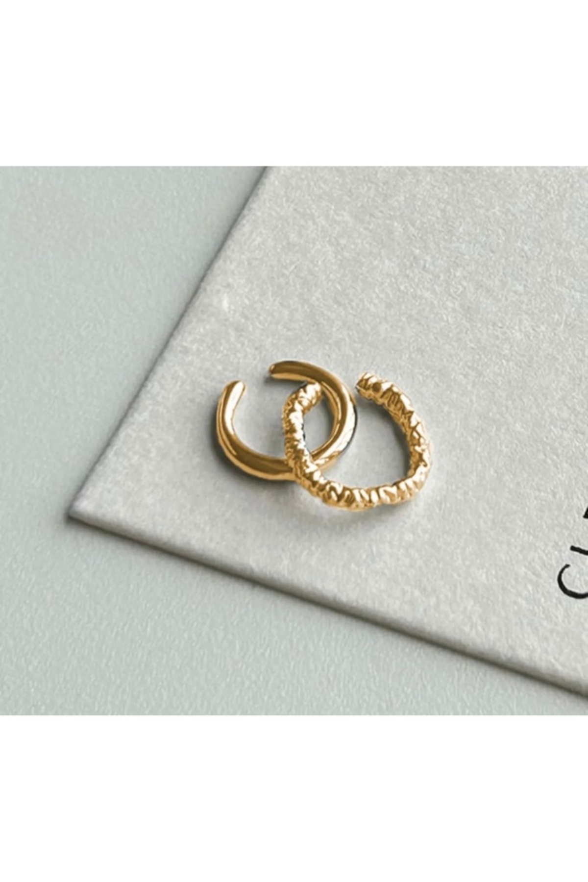 Genel Markalar Kadın Gold Cuff Kıkırdak 2’Li