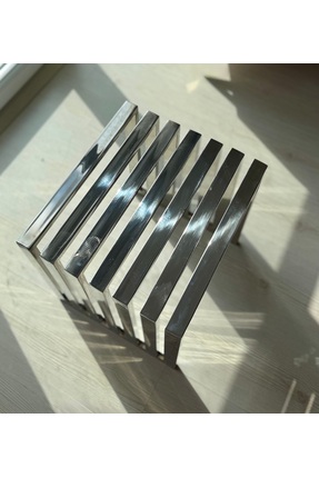 Forged&Co Grid paslanmaz yan sehpa