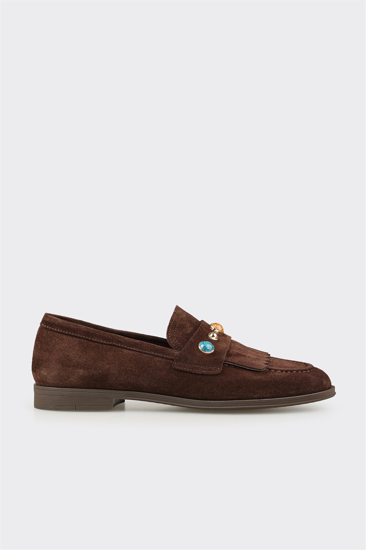Elle Shoes Kahve Deri Kadın Günlük Ayakkabı