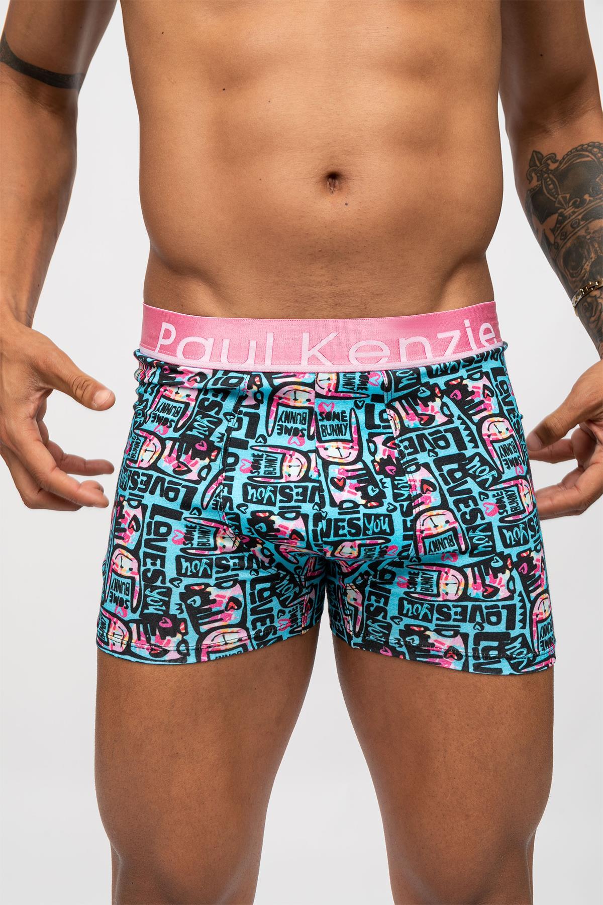 Paul Kenzie Unique Effect Desenli Erkek Boxer - Love Bunny görsel 4