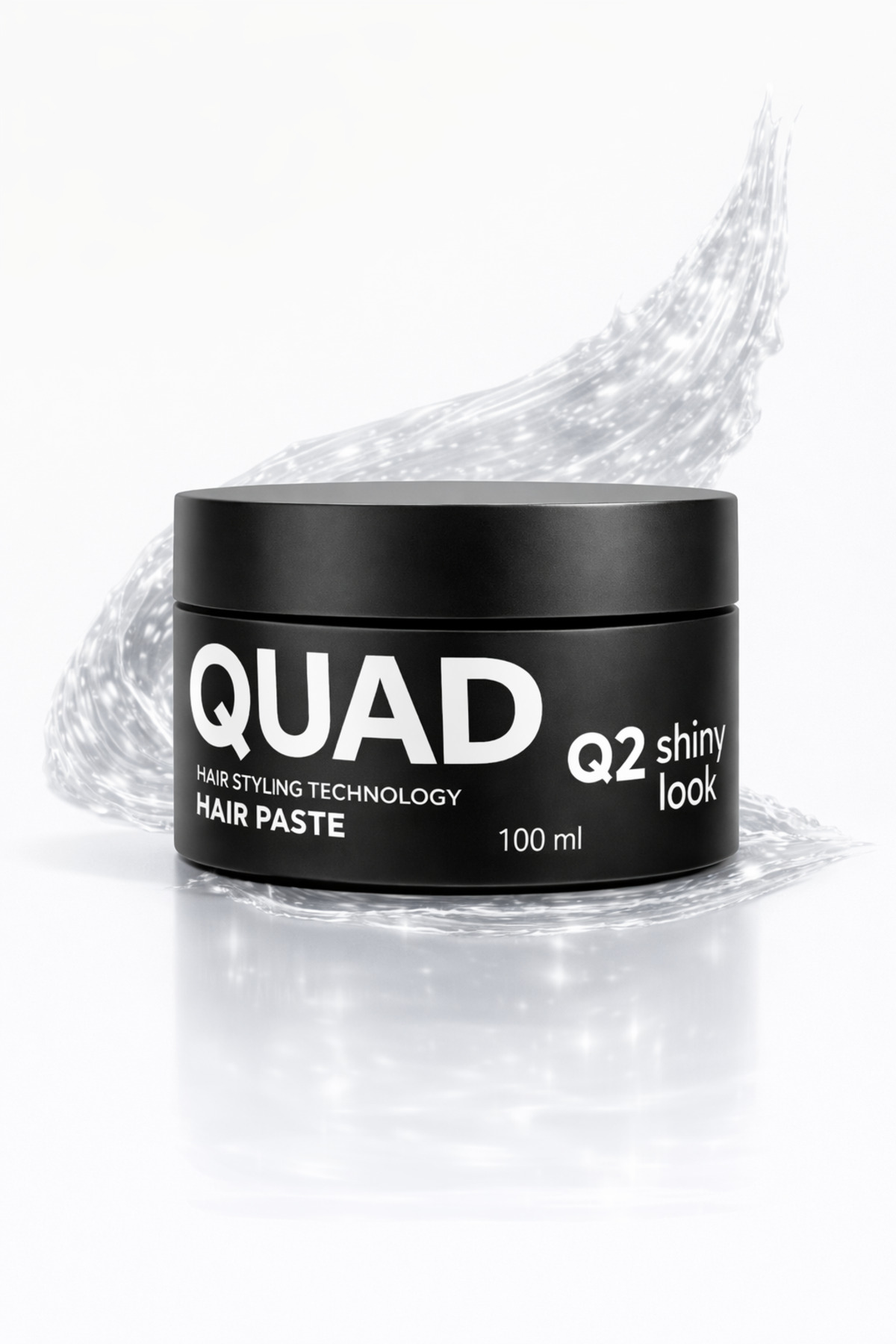 QUAD Q2 Shiny Beyaz kırıcı etkili parlak wax - Parlak Görünüm - Güçlü Tutucu - Unisex - 100 ml — Q2S8882