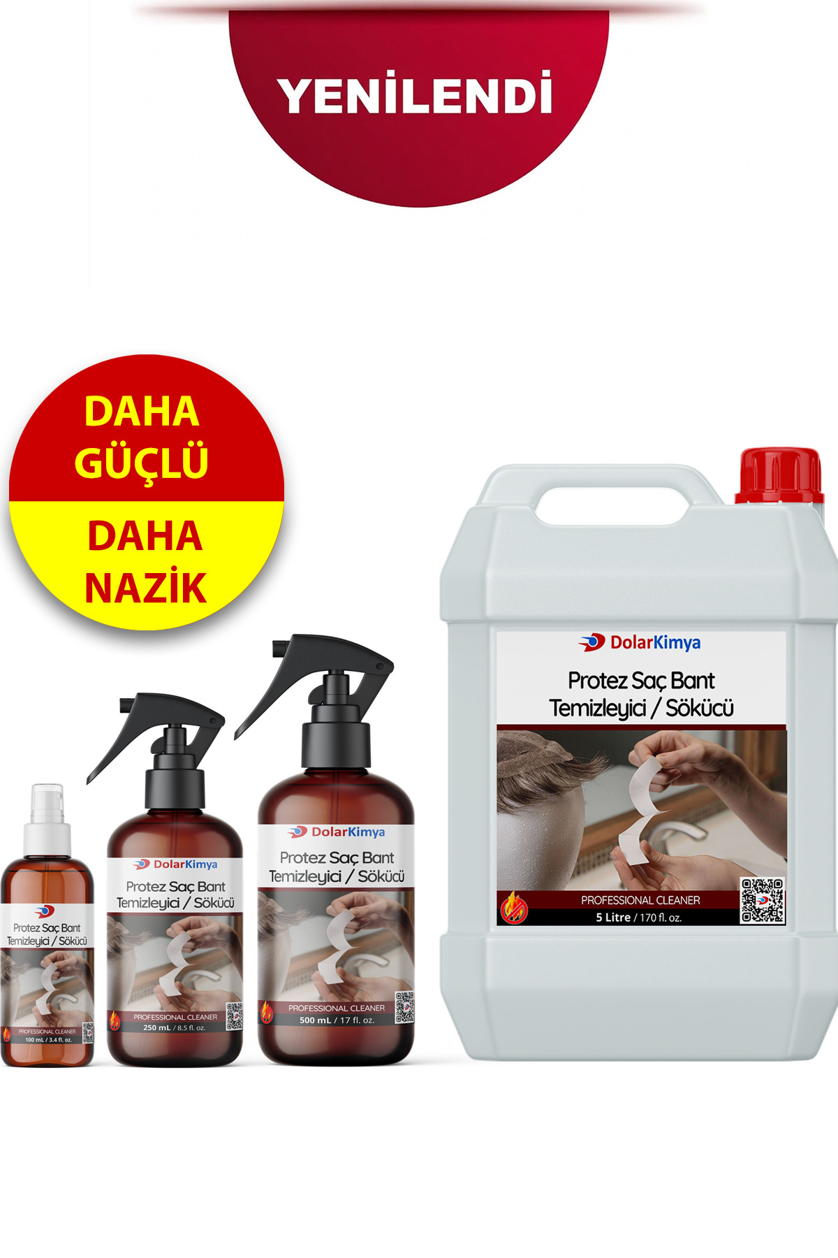 Protez Saç Bant Sökücüsü Temizleyicisi (Alkol Bazlı,c22 Solvent) | 500 ML — PROT/SP500(2025) — تصویر 4 از 4