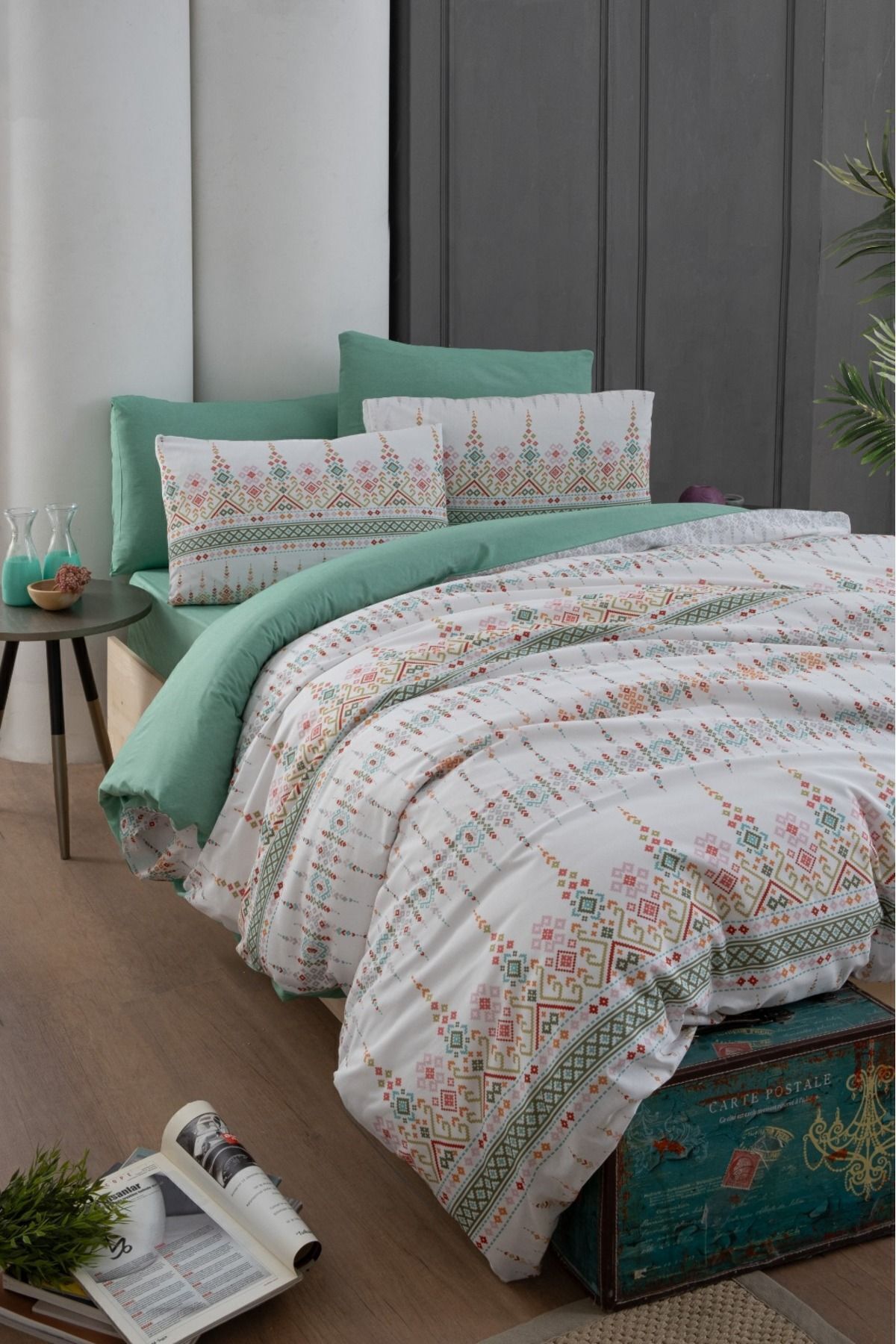 MyStory Home Lastikli Çarşaflı Tek Kişilik Nevresim Takımı ESTİLLA fotoğrafı 2 (önizleme)