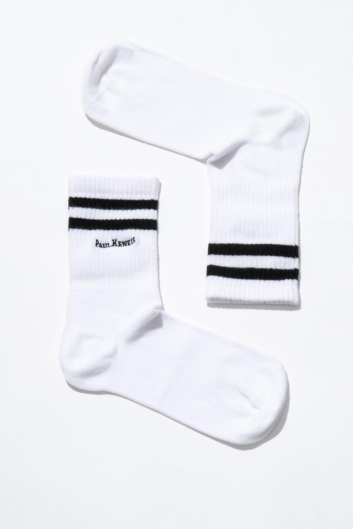 Paul Kenzie Unisex Nakışlı Uzun Çorap - Zebra görsel 2