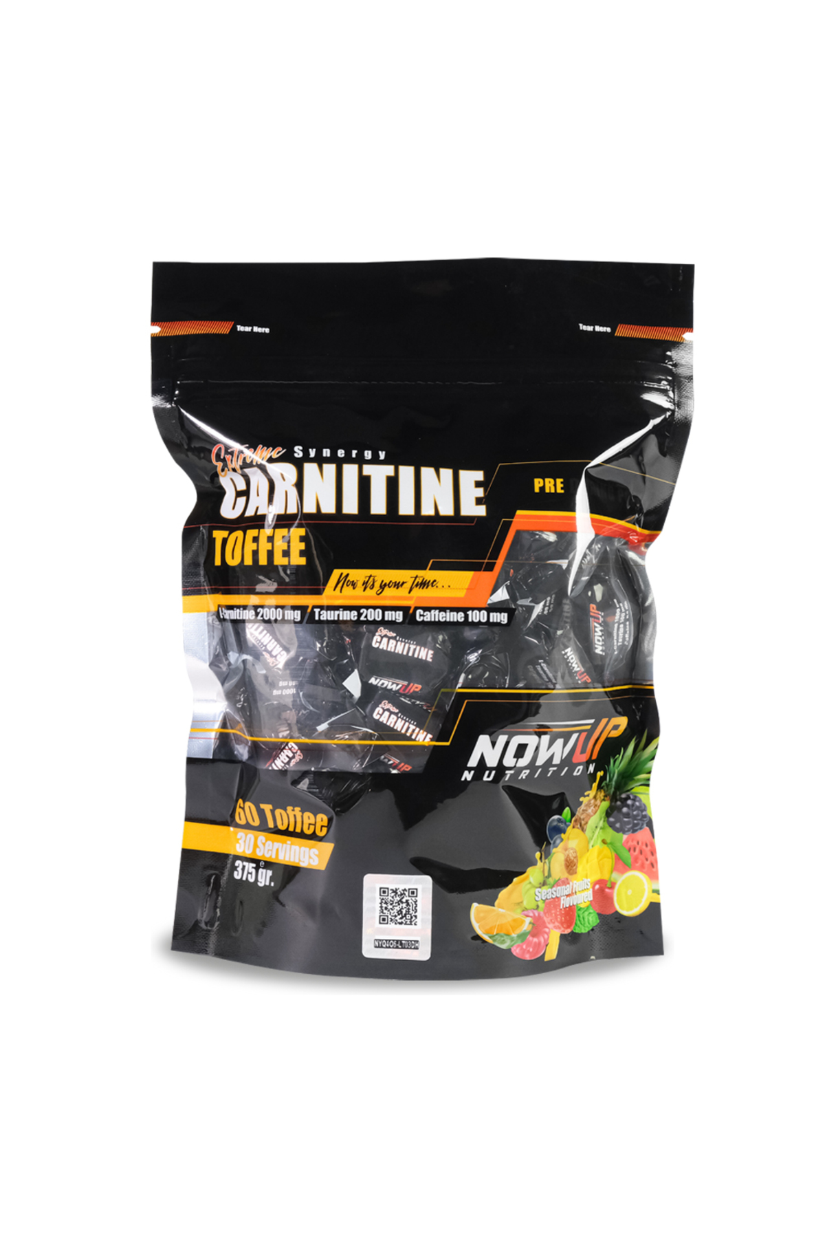 NOWUP NUTRITION Extreme Synergy Carnitine Toffee | ve Enerji