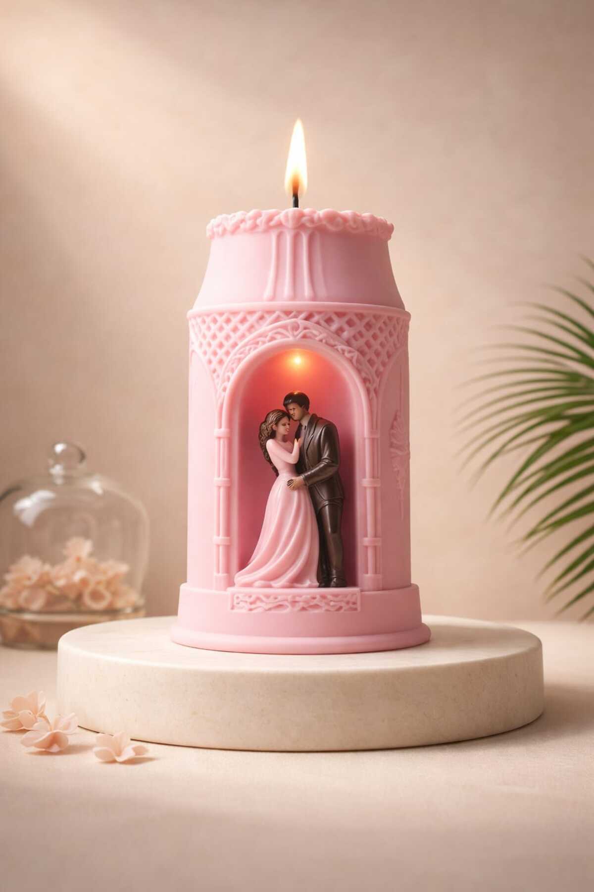 Valentine Custom Design Baton Candle In Belt