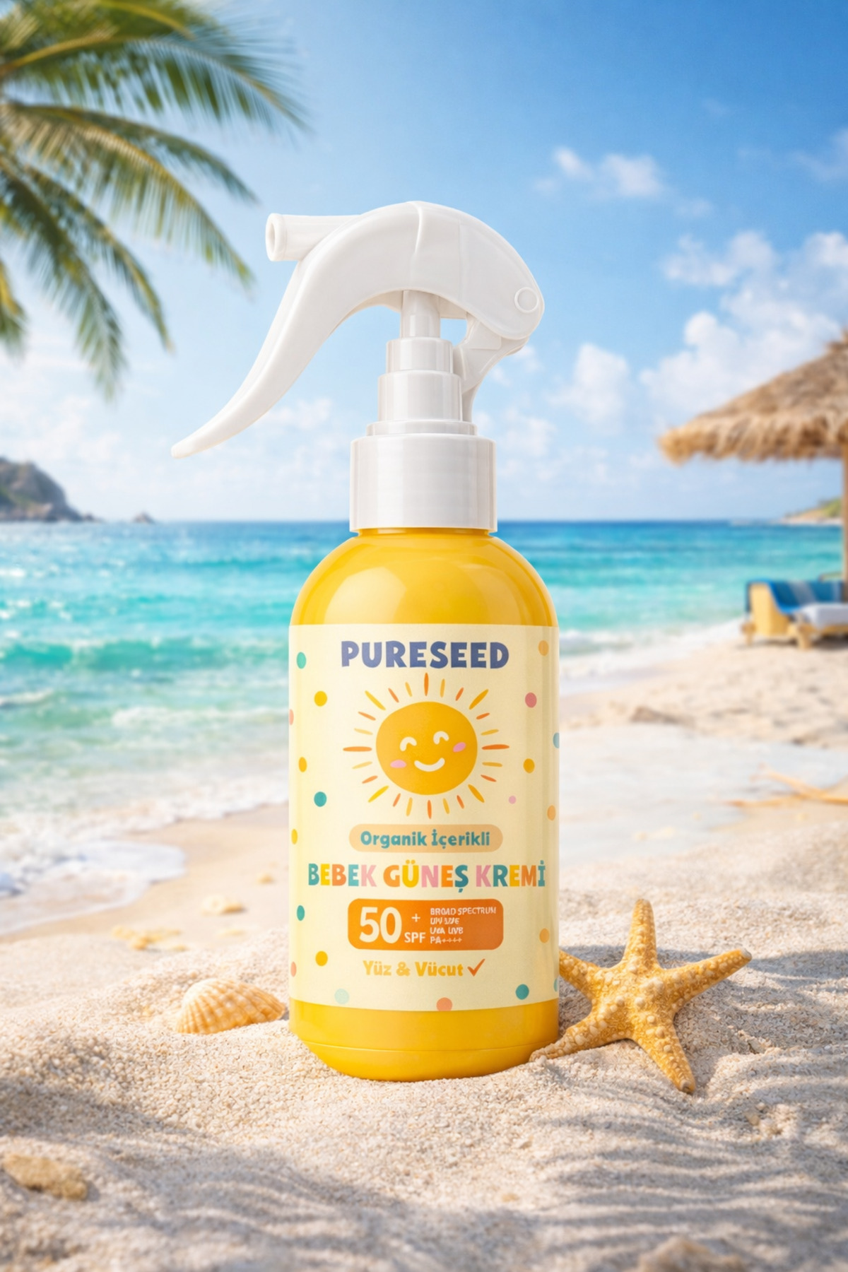 PURESEED NATURAL ORGANİK İÇERİKLİ BEBEK GÜNEŞ KREMİ ÇOK YÜKSEK KORUMA SPF 50+ fotoğrafı 3 (önizleme)