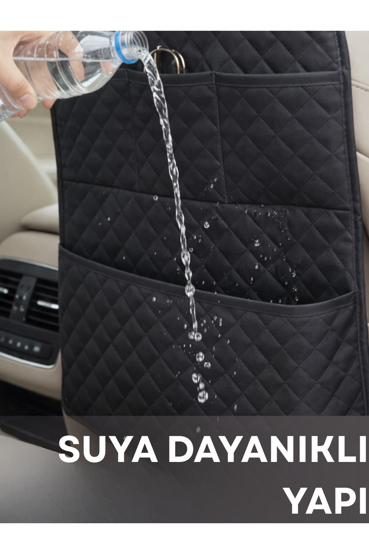 BEYLİNİ 4 Cepli Araç Koltuk Arkası Oto Organizer Toz Suya dayanıklı Araba Koltuk Düzenleyici Koltuk Koruyucu fotoğrafı 5 (önizleme)