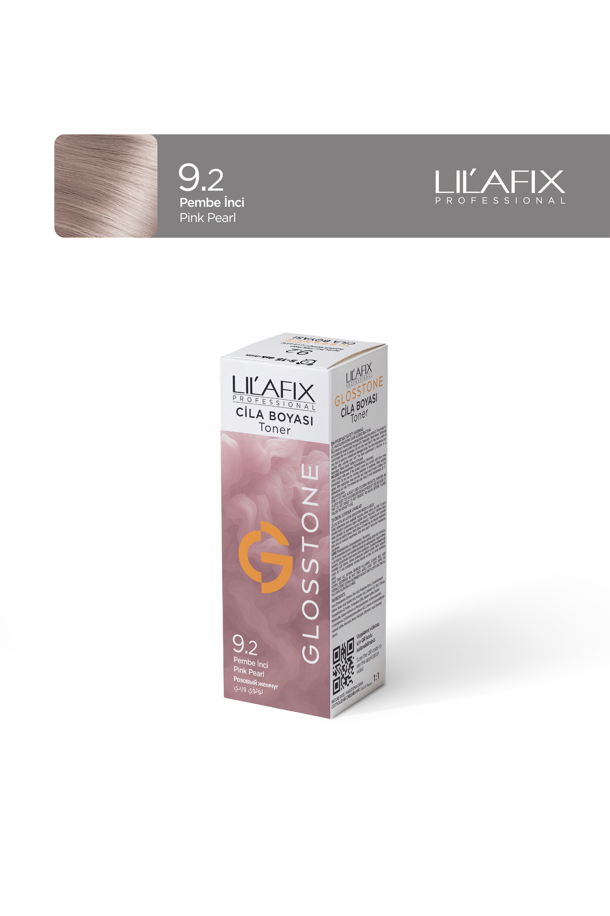 Lilafix Professional Lilafix Glosstone Saç Cila Boyası 100 ml 9.2 Pembe İnci — رنگارنگ glosstonecila